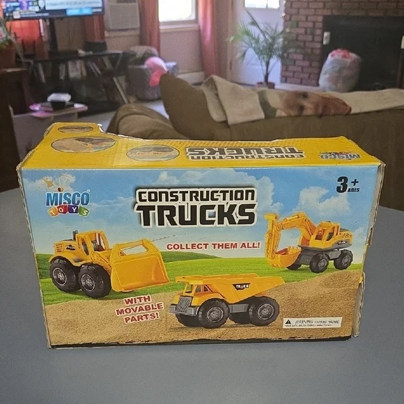 Trac Yellow Construction Loader Toy with Movable Parts - Picture 3 of 4